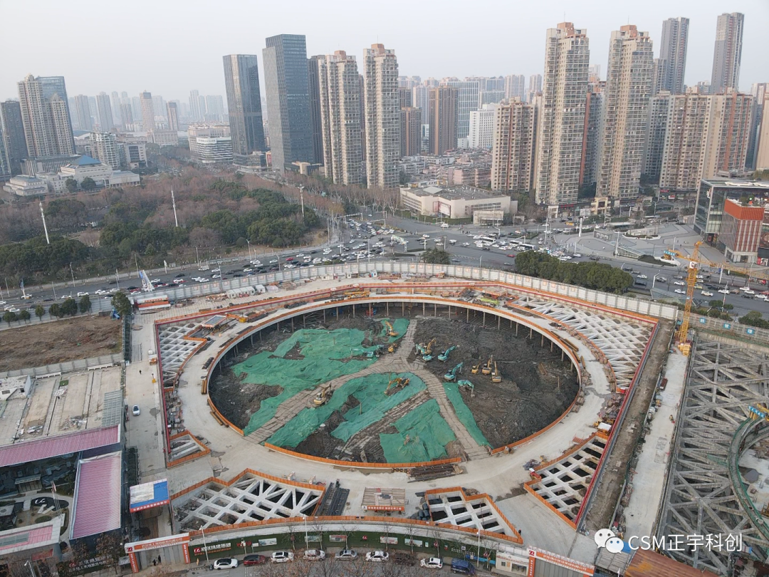 2023完美開端!上海金泰SMC工法鉆機助力武漢廣電全媒體中心項目